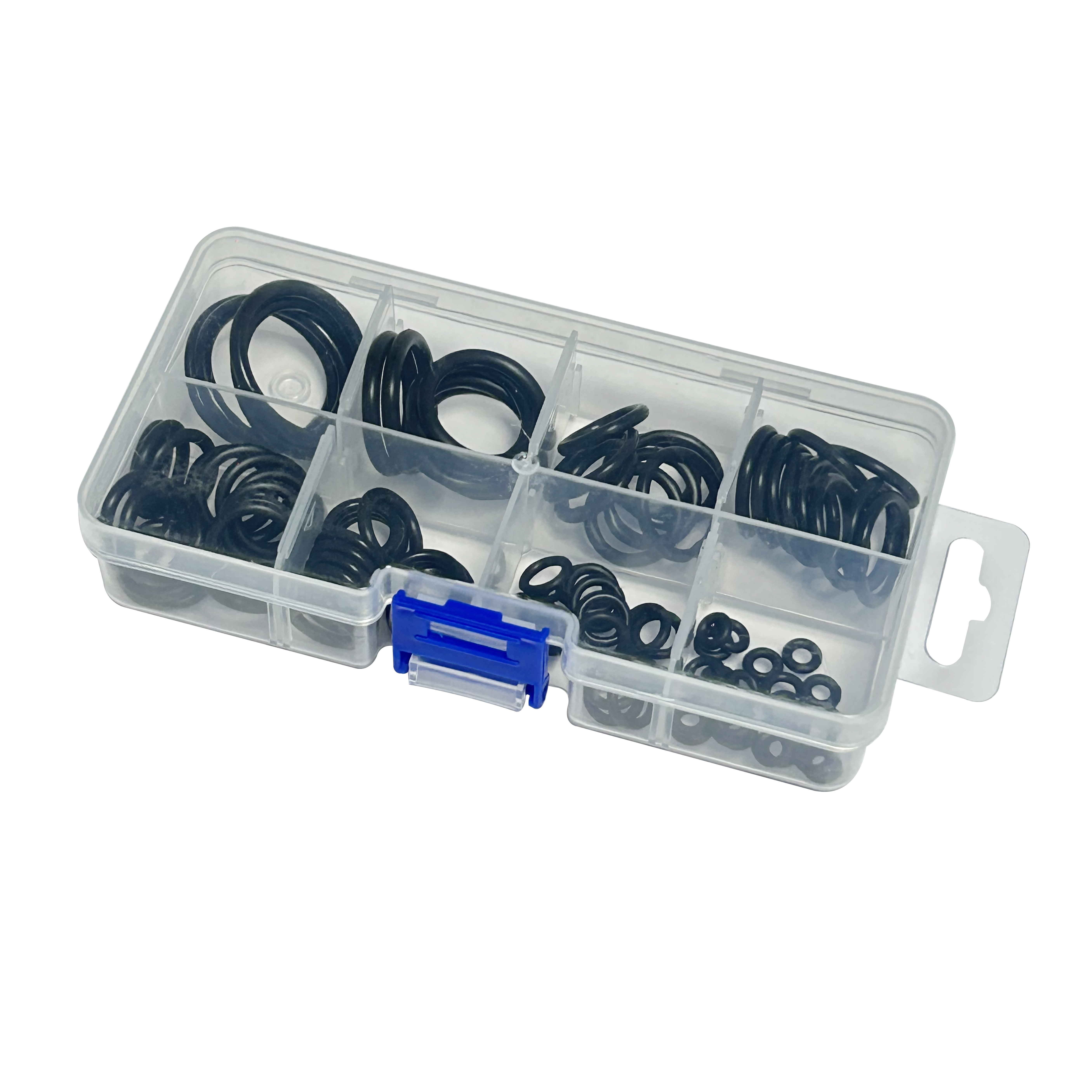 Hot sale 8 Grids Clear PP Plastic Empty Nail Tip Storage Box Nail Transfer Foil Sticker By Roll Packing Box