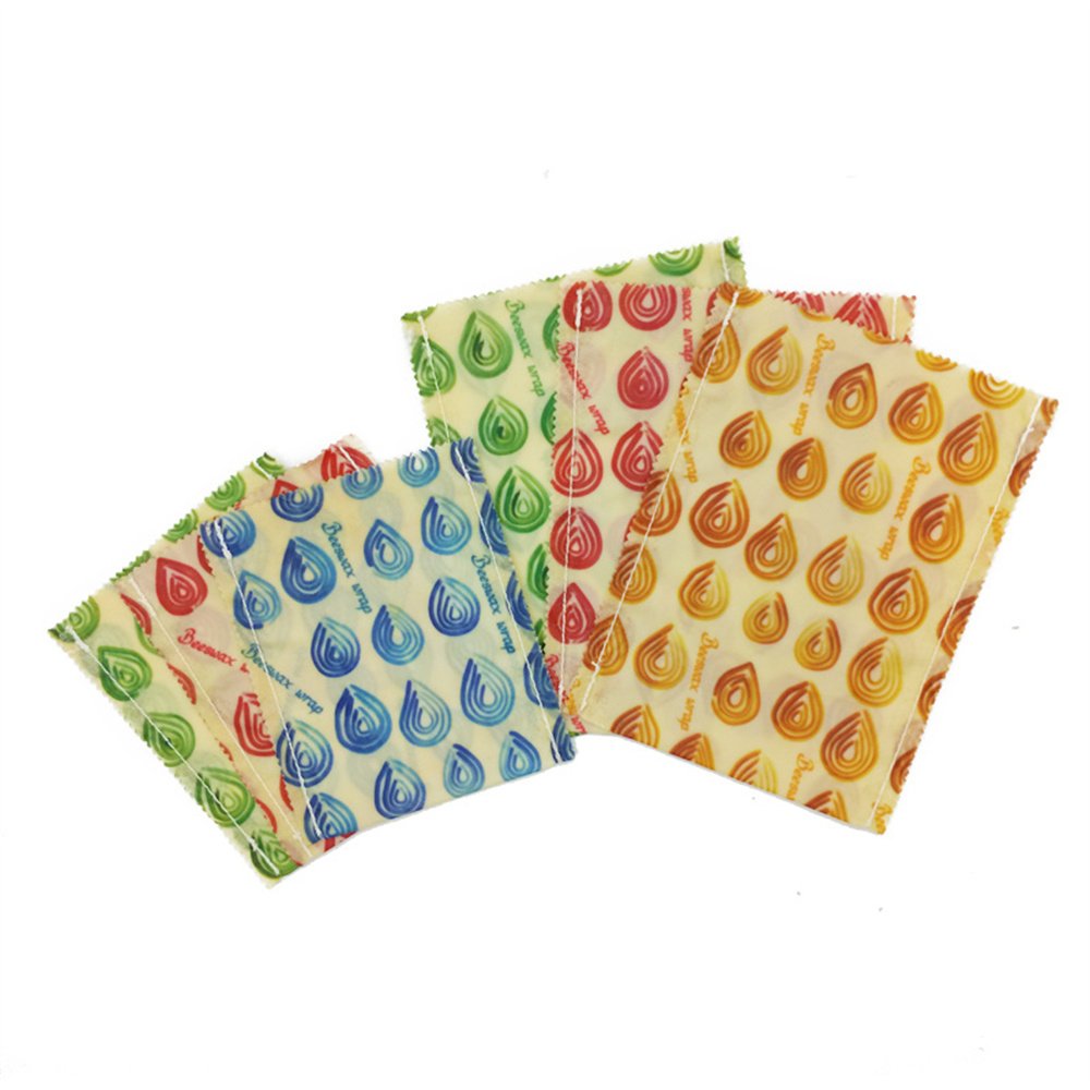 Beeswax Wrap Storage Bag Reusable Food Storage Bags Plastic Free Biodegradable Food Wrap Alternative