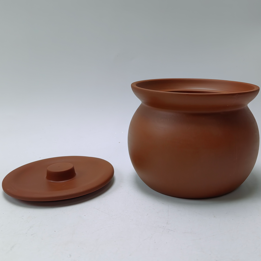 hot-selling red clay storage can with lid terracotta 550 ml water capacity popular candy and food storage jar