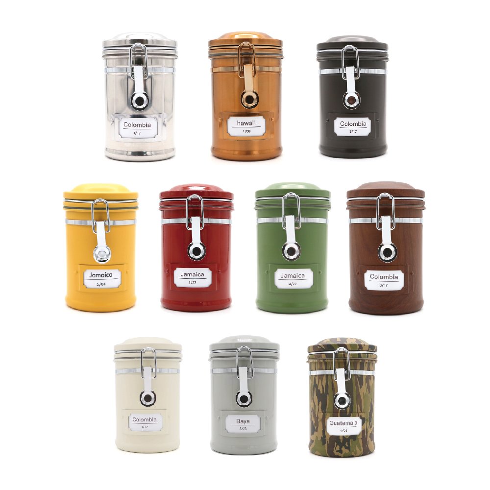 Wholesale Tea Tins Sugar Food Storage Jar Airtight Container Stainless Steel Tea Tin Coffee Canister