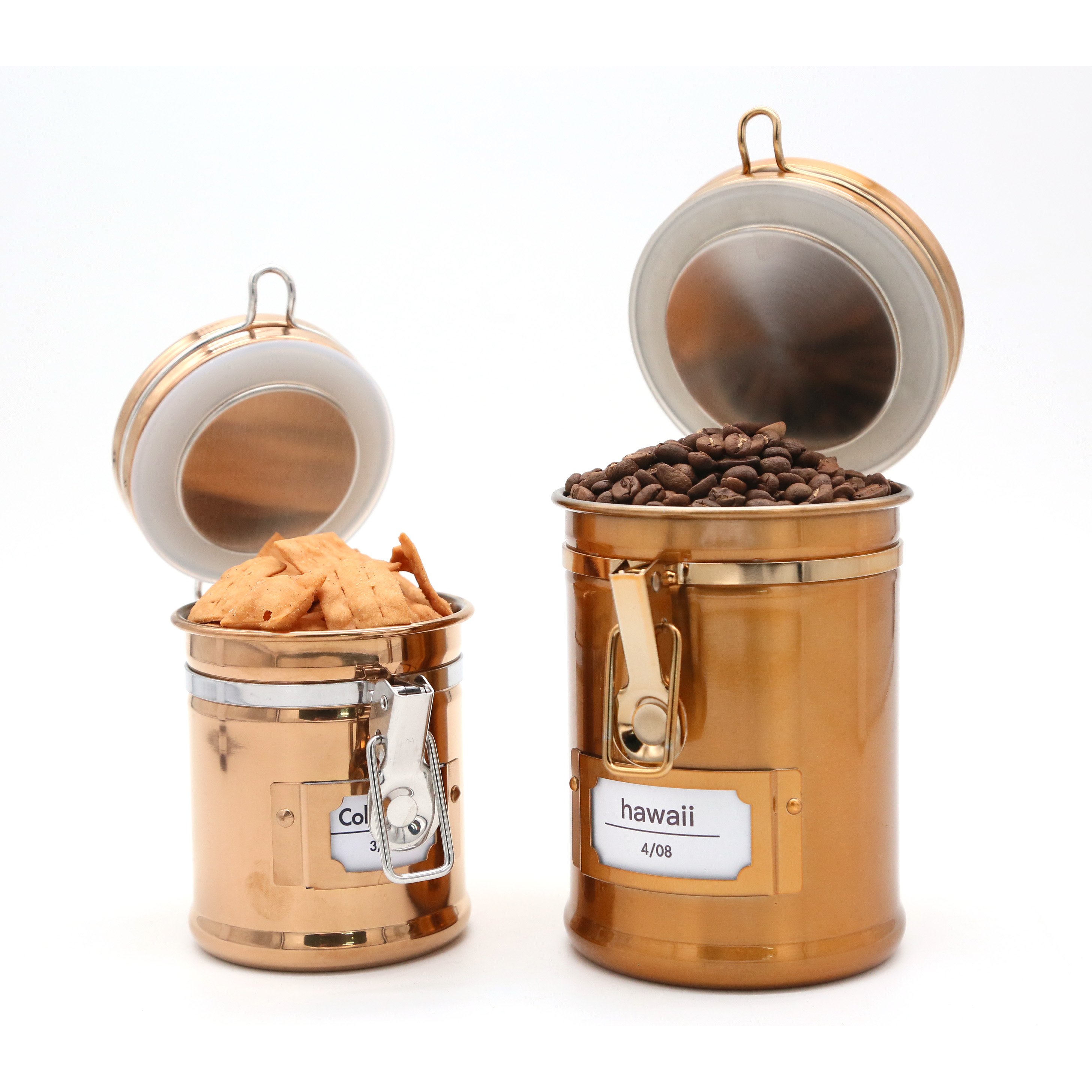 Wholesale Tea Tins Sugar Food Storage Jar Airtight Container Stainless Steel Tea Tin Coffee Canister