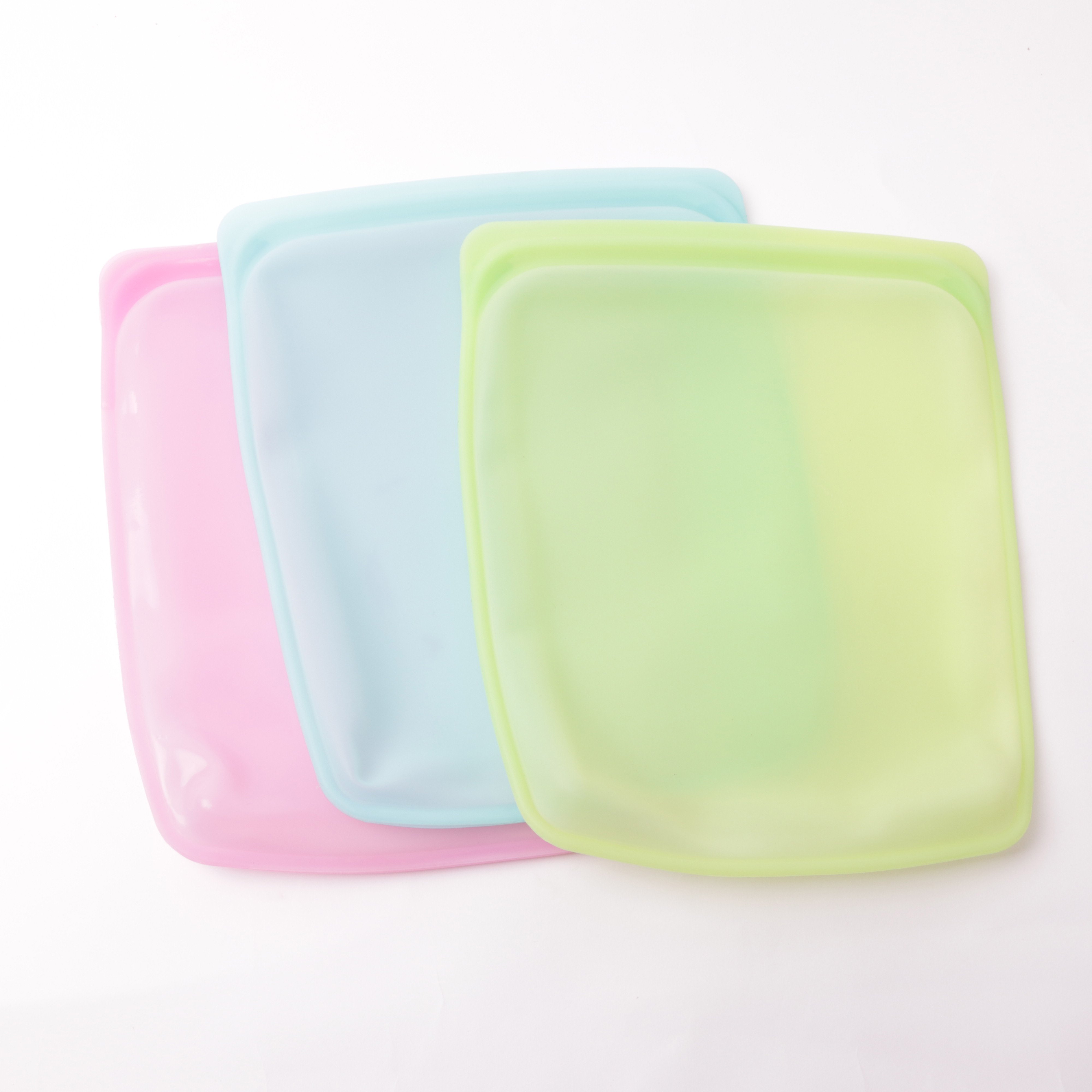 Reusable Silicone Food Bag Freezer Zipper Fresh Food Delivery Preservation Packaging Bag Airtight Seal Food Storage Bag