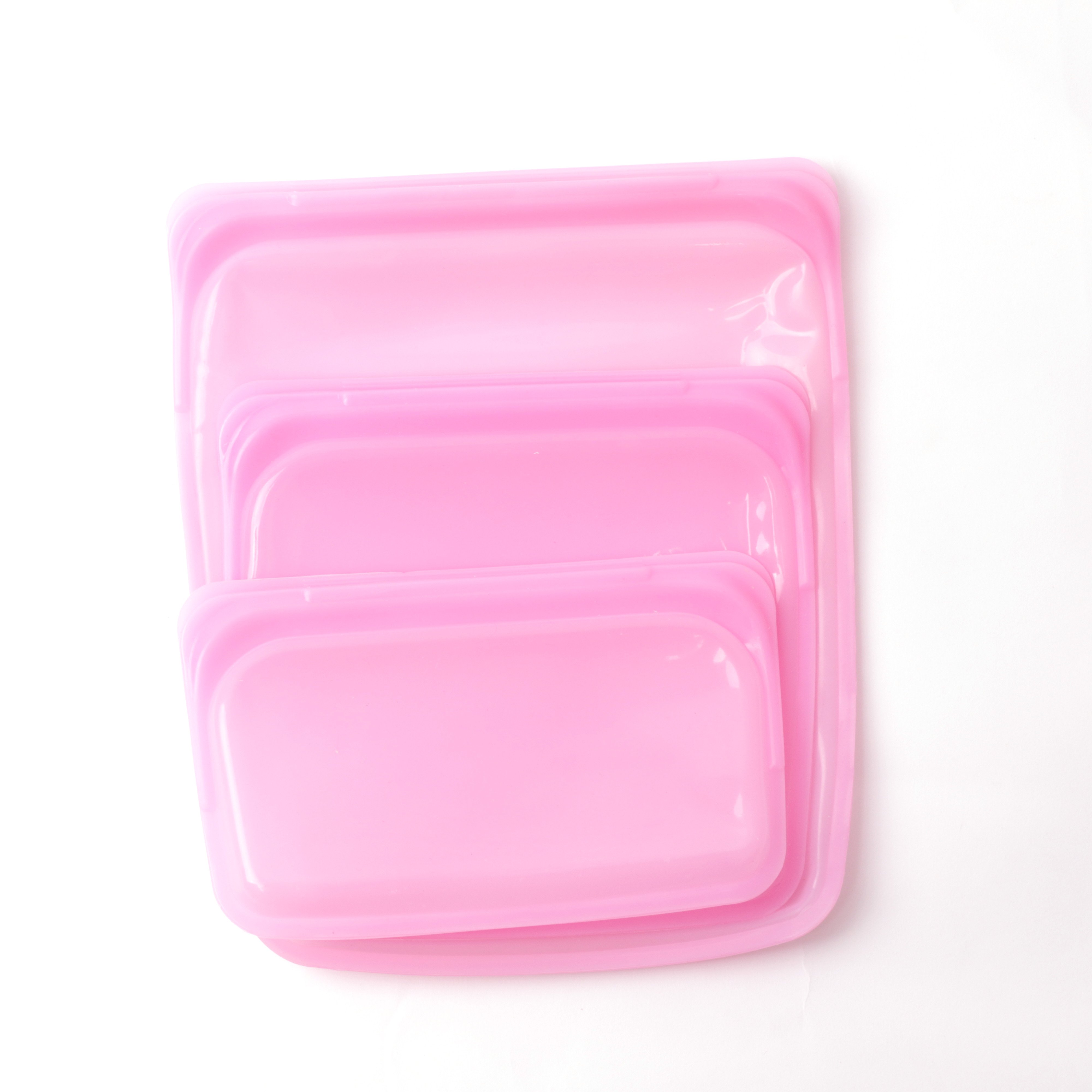 Reusable Silicone Food Bag Freezer Zipper Fresh Food Delivery Preservation Packaging Bag Airtight Seal Food Storage Bag