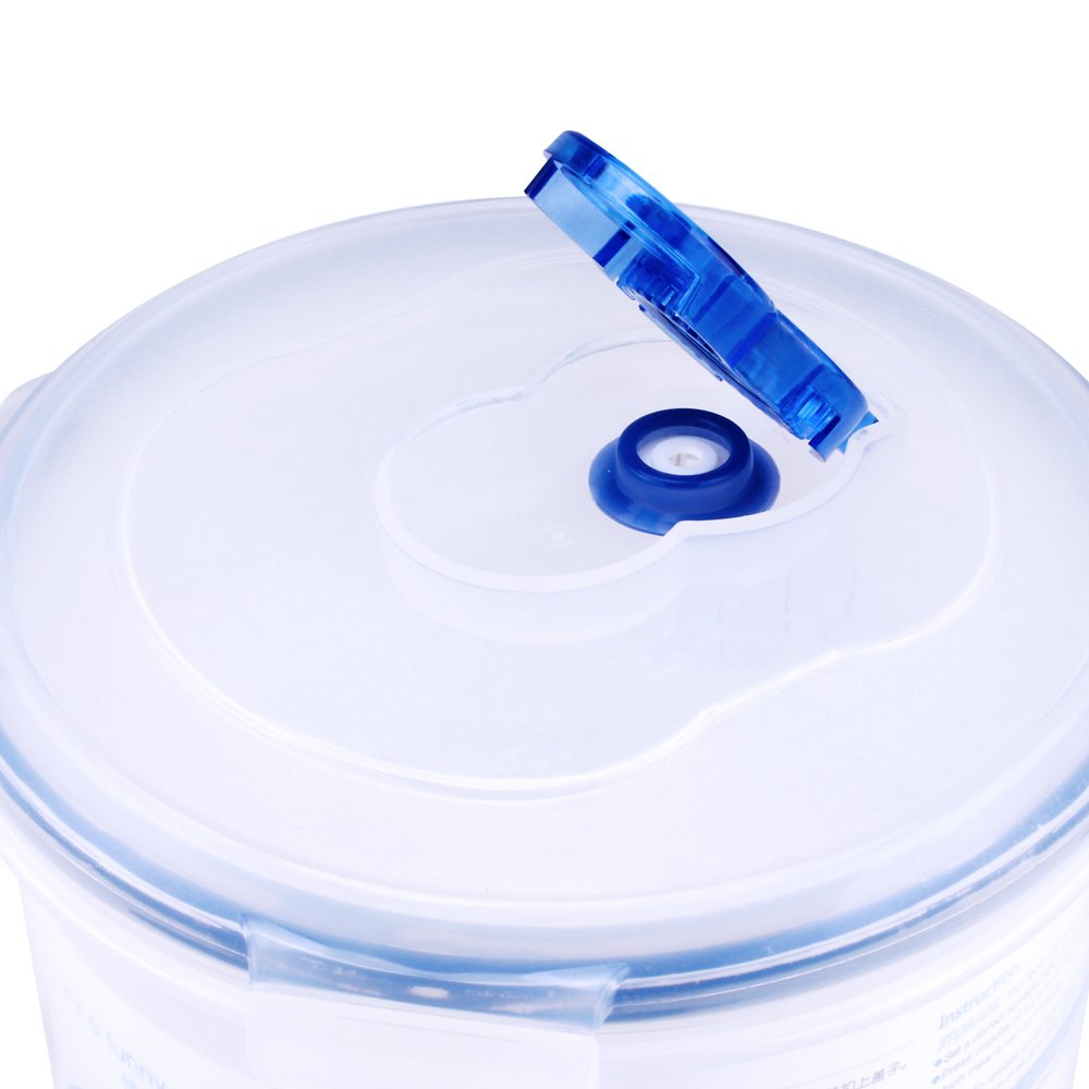 Round Food Storage Box Microwave Safe Kitchen Item Plastic Storage Boxes & Bins Food Container 600ml Airtight Plastic Bowl