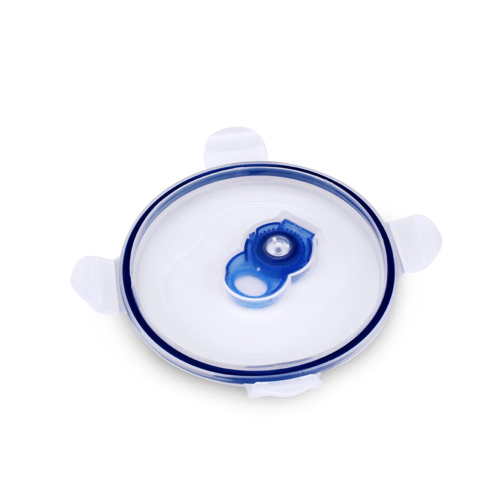 Round Food Storage Box Microwave Safe Kitchen Item Plastic Storage Boxes & Bins Food Container 600ml Airtight Plastic Bowl