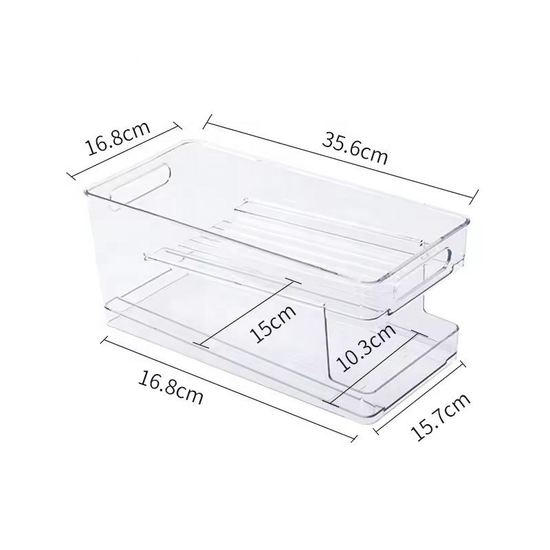 Fridge Beverage Bottle Storage Dispenser Box Pop Soda Can Drink Storage Container Holder Refrigerator Food Storage Container
