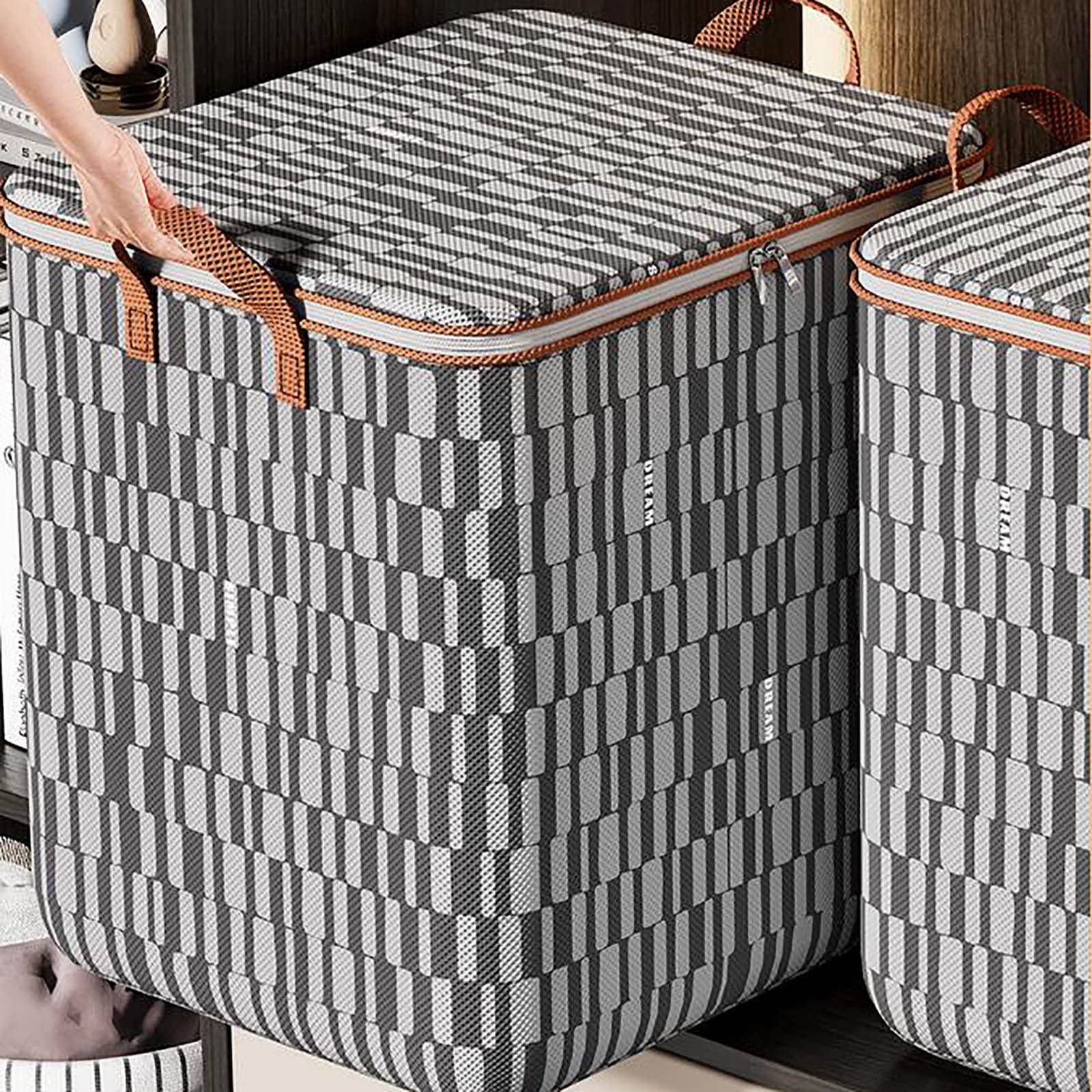 Wholesale Extra Large Foldable Blanket Fabric Clothes Storage Bag Clothes Storage Box Containers For Bedroom Quilt Organization