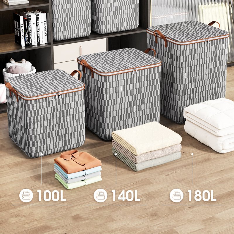Wholesale Extra Large Foldable Blanket Fabric Clothes Storage Bag Clothes Storage Box Containers For Bedroom Quilt Organization