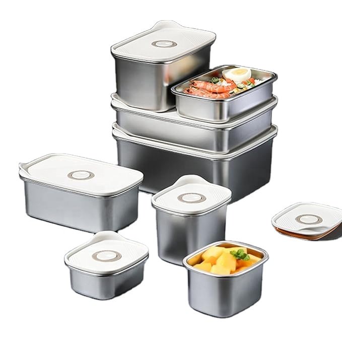 zhongte Supplier Kitchen Fresh Vegetable Fruit Container Food Grade Lunch Box Refrigerator Preservation Food Storage Box