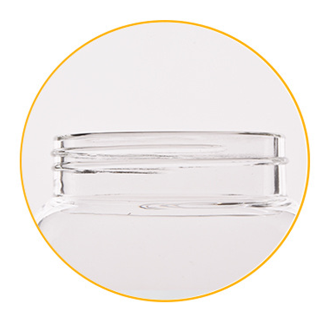 High Borosilicate Glass Jar With Acacia Wood Lid For Food Storage