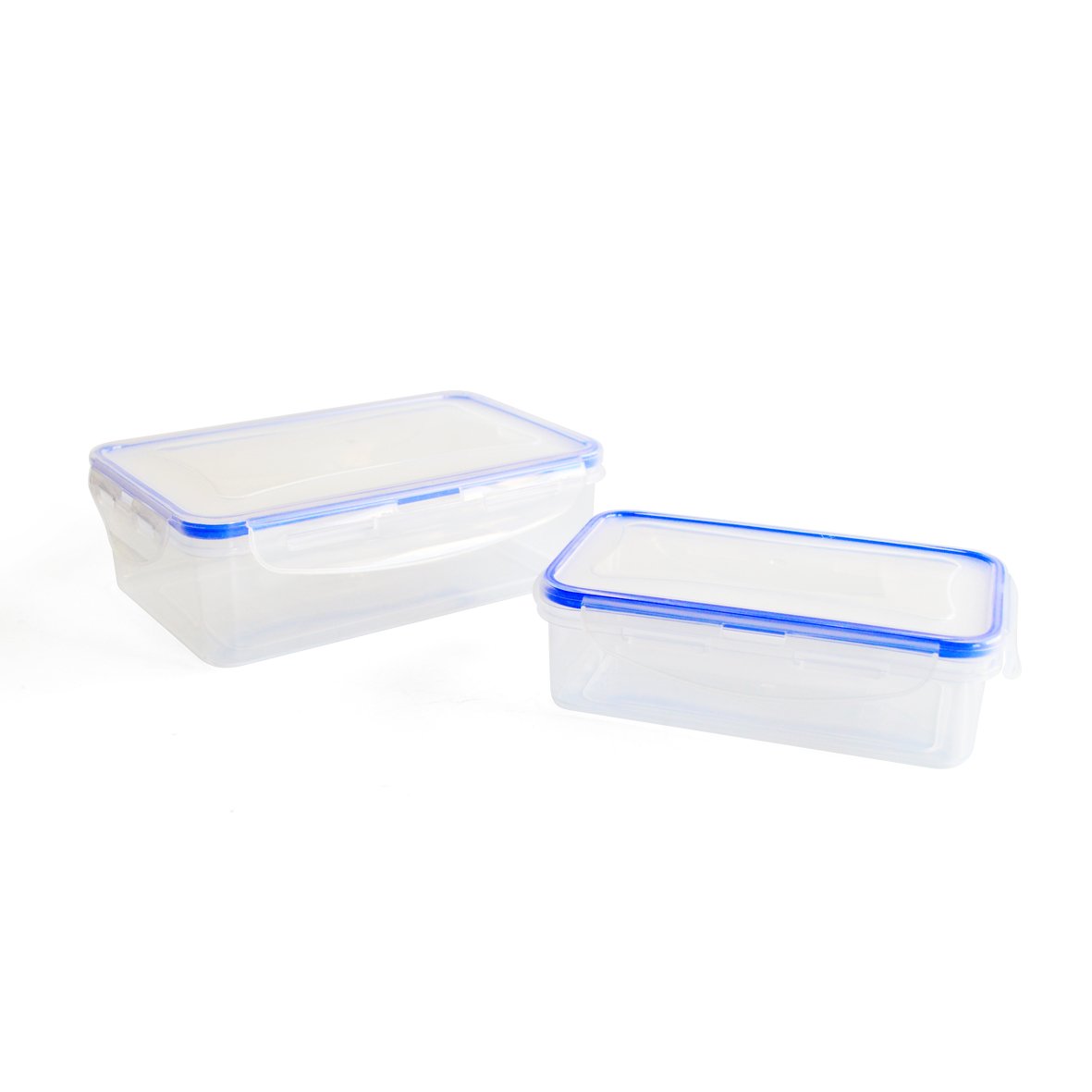 Customizes kitchen transparent sealed plastic clear container food storage box with lid