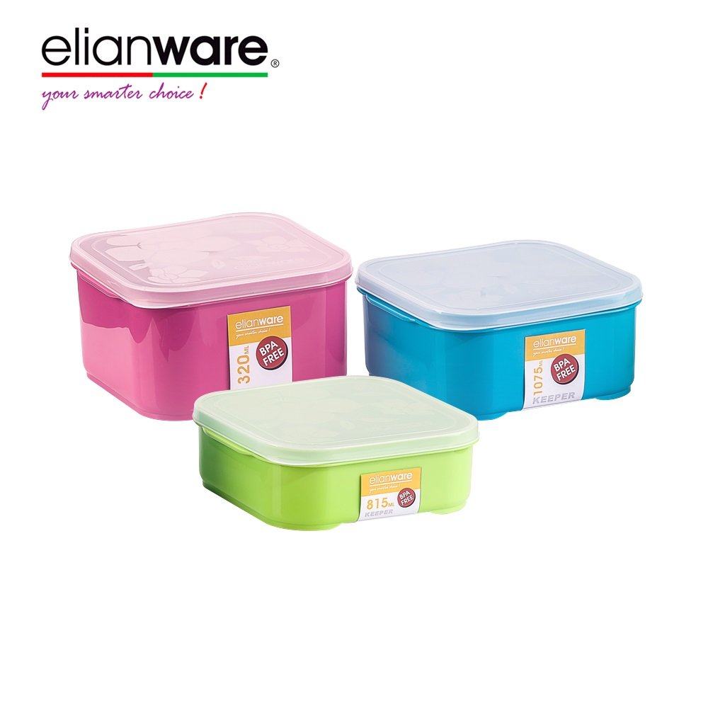 Elianware Eco-friendly BPA Free Plastic (PP) Dishwasher Safe Food Container Food Safe Microwavable Food Storage Container