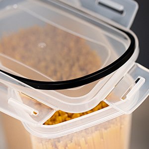 HAIXIN Haixing Kitchen Square Airtight 2.8L Food Storage Container with Lid Cereal Flour & Sugar Storage Jar G1066