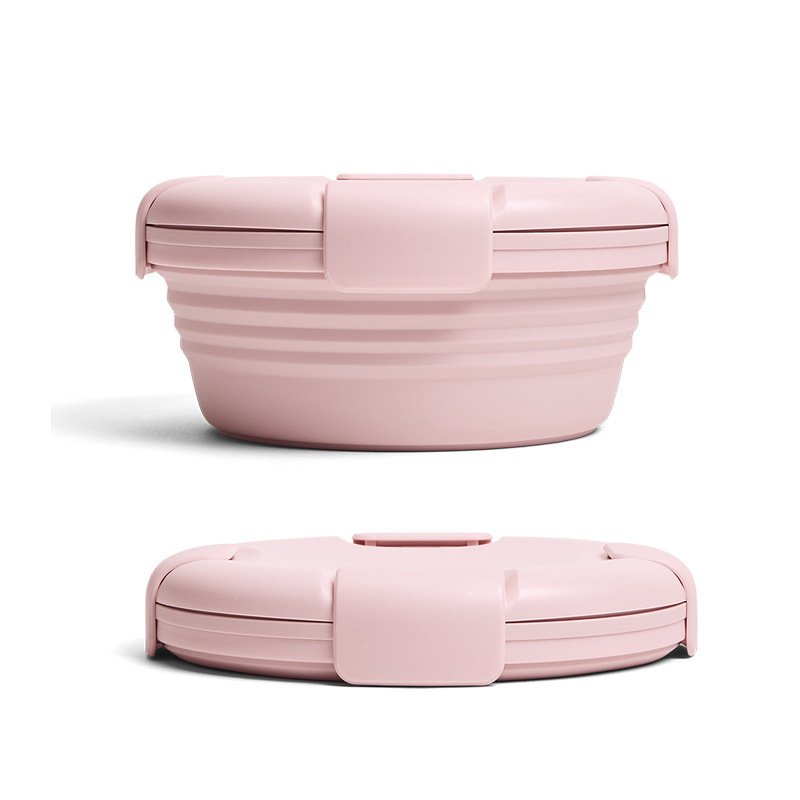 New Arrival 1100ML Silicone Foldable Fresh Keeping Lunch Box Portable Food Storage Container for Adult and Kids