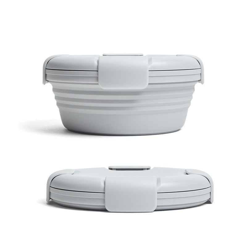 New Arrival 1100ML Silicone Foldable Fresh Keeping Lunch Box Portable Food Storage Container for Adult and Kids
