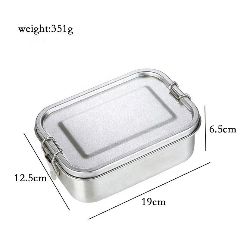 Factory Price Directly Supplies 304 Stainless Steel Food Containers Outdoor Lunch Box with Compartment Tiffin Box