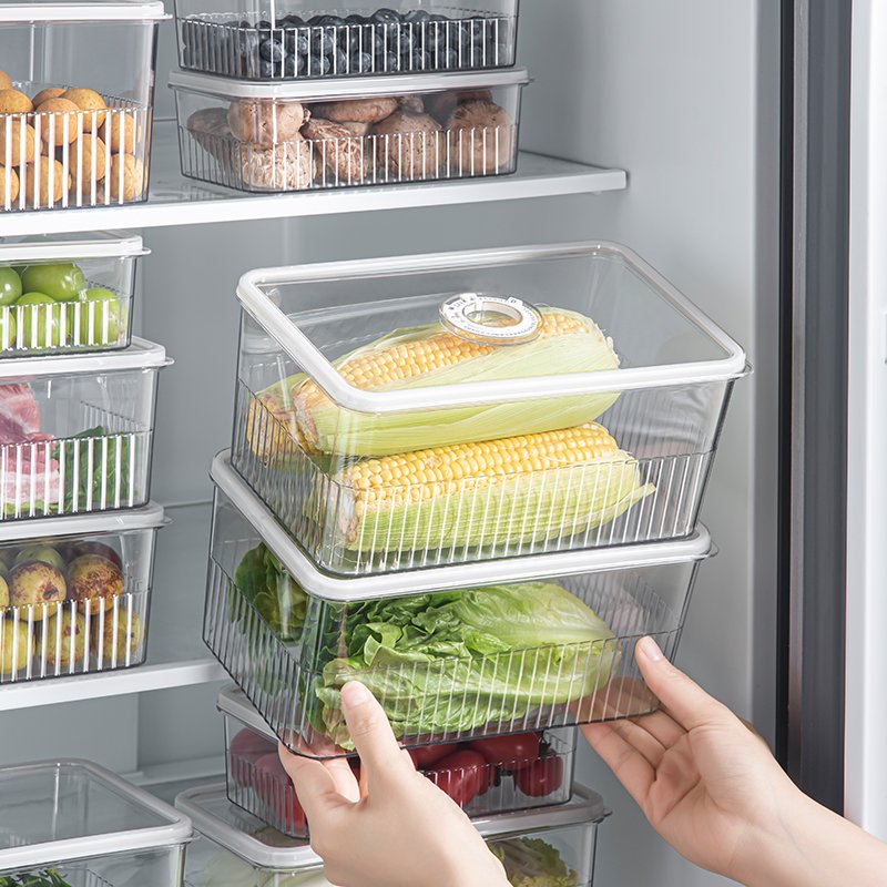 Wannuo Prevent odor mixing refrigerator organizer bin Fresh-keeping food storage boxes