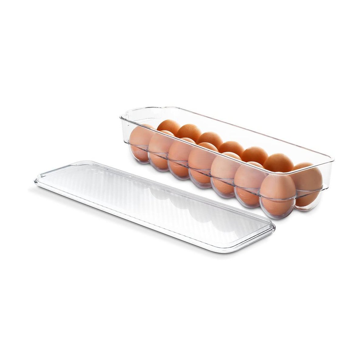 Bins Refrigerator Organizer Eggs Storage Bins Refrigerator Organizer Plastic Eggs Storage Box with Handles Pantry