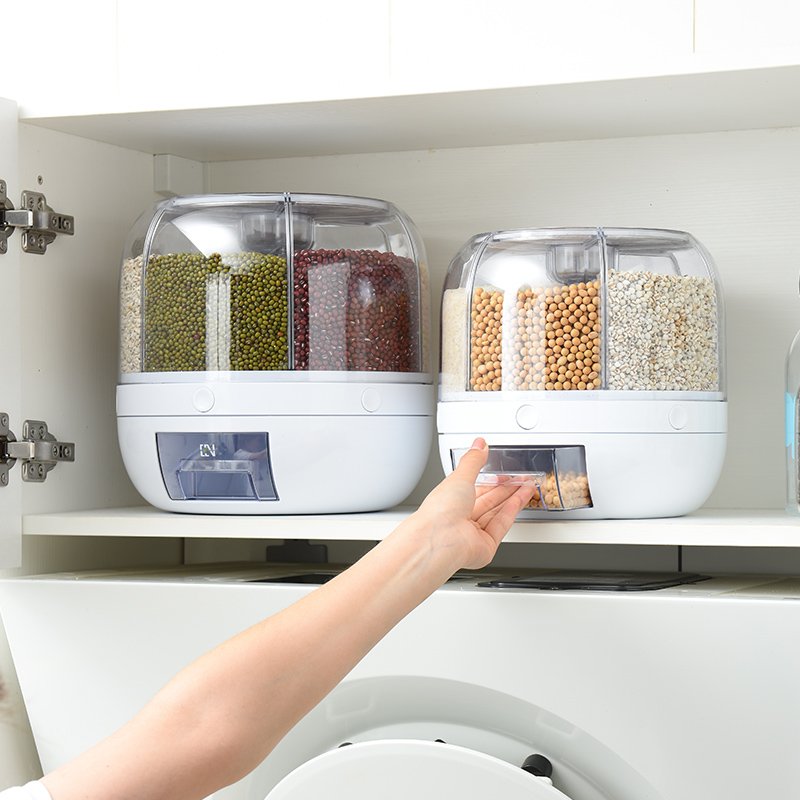 multiply grain dispenser storage box container 12kg Cereals and rice Grain dispenser supermarket dry food storage
