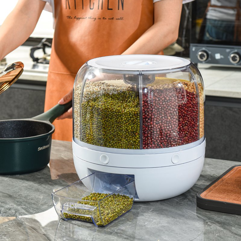 multiply grain dispenser storage box container 12kg Cereals and rice Grain dispenser supermarket dry food storage