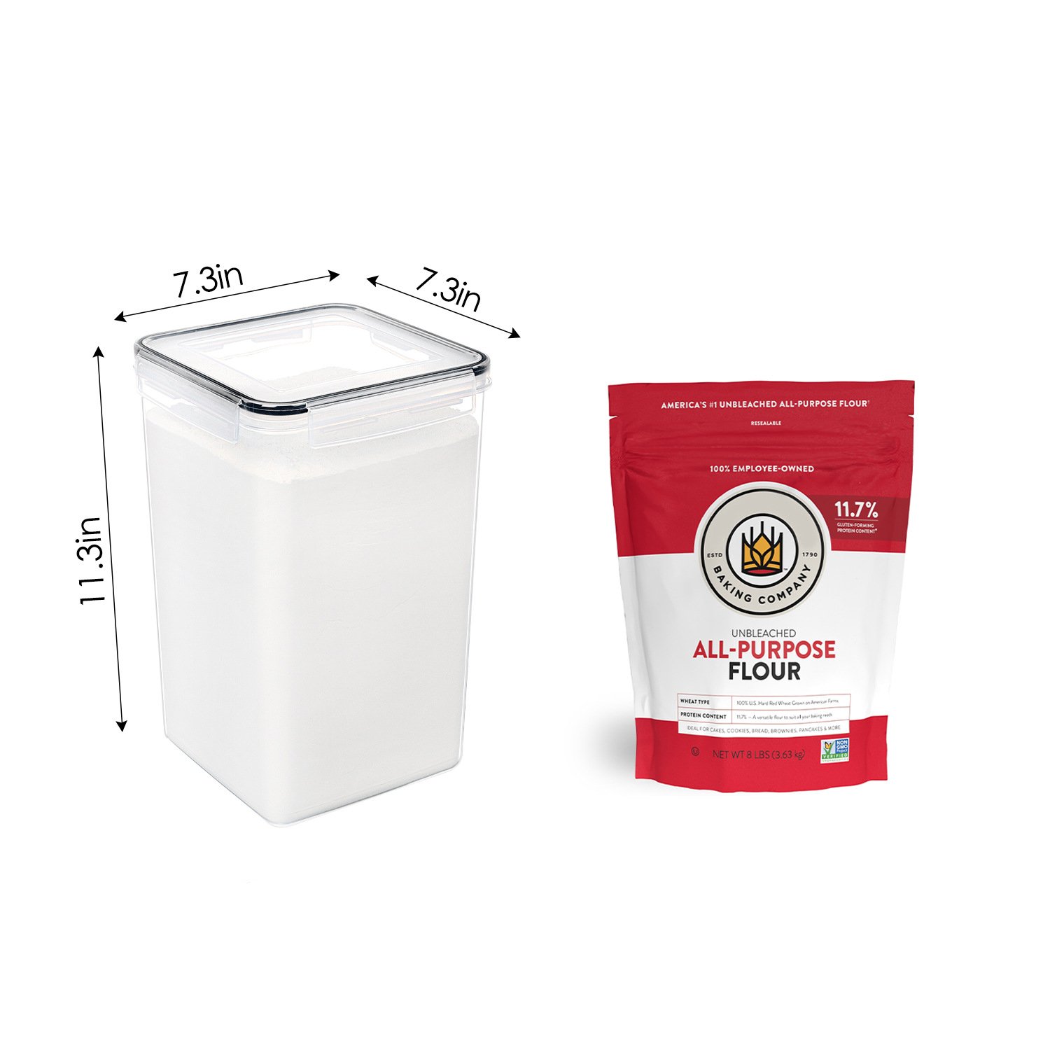 Choice Fun Airtight Food Storage Containers Transparent Storage Jars with Durable Lids 6.5L Plastic Kitchen Food Box
