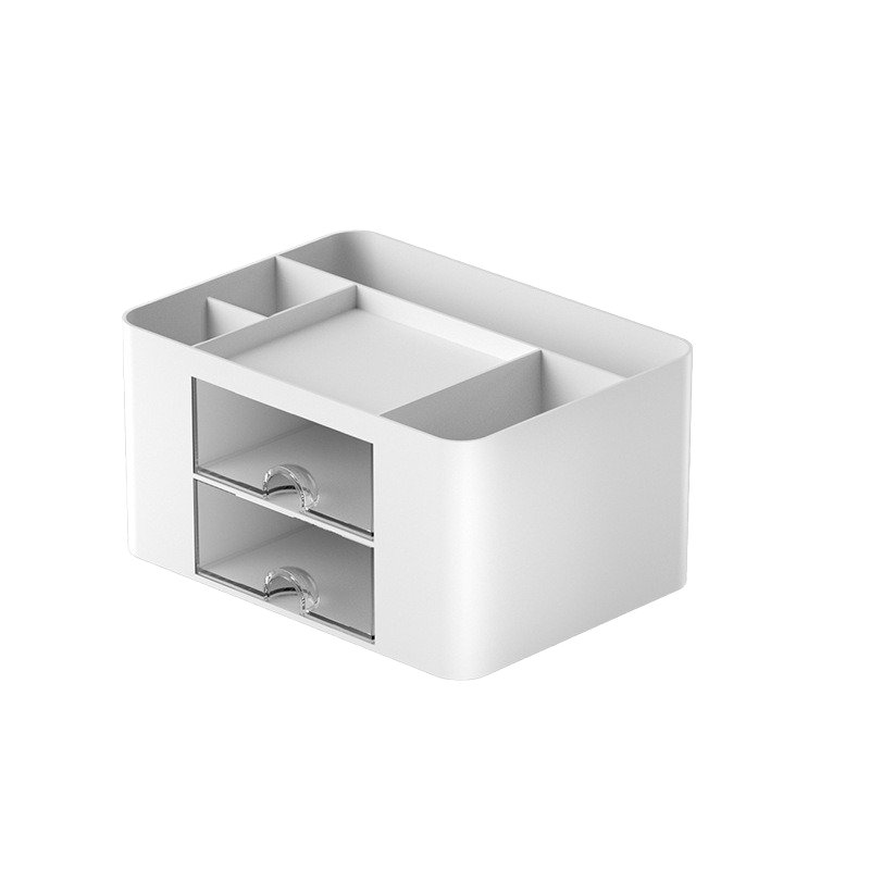 Hot Selling cosmetic Large Capacity Transparent Plastic Desktop Storage Box Modern Style Office Home Use Pen Holder Drawer