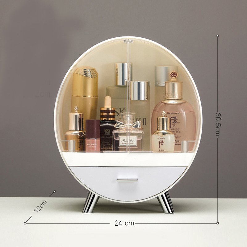 Desktop drawer type cosmetics storage box lipstick mask Skincare storage dresser dust storage rack
