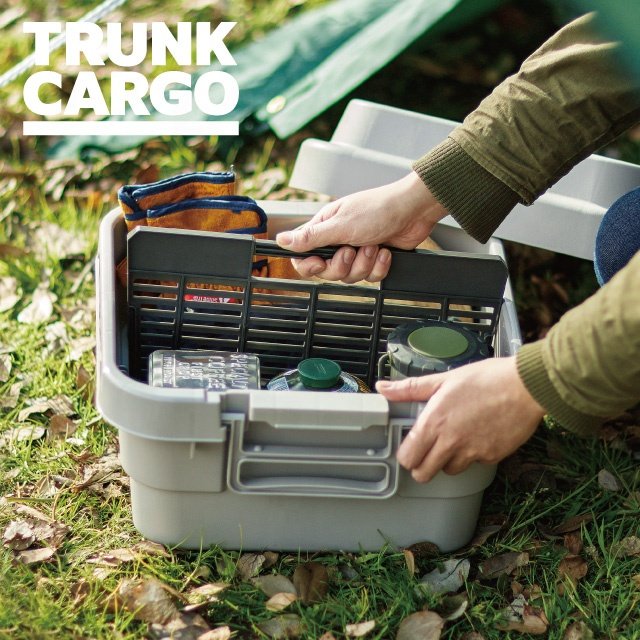 Reliable and New low type stacking storage box shallow 18L with module design made in Japan