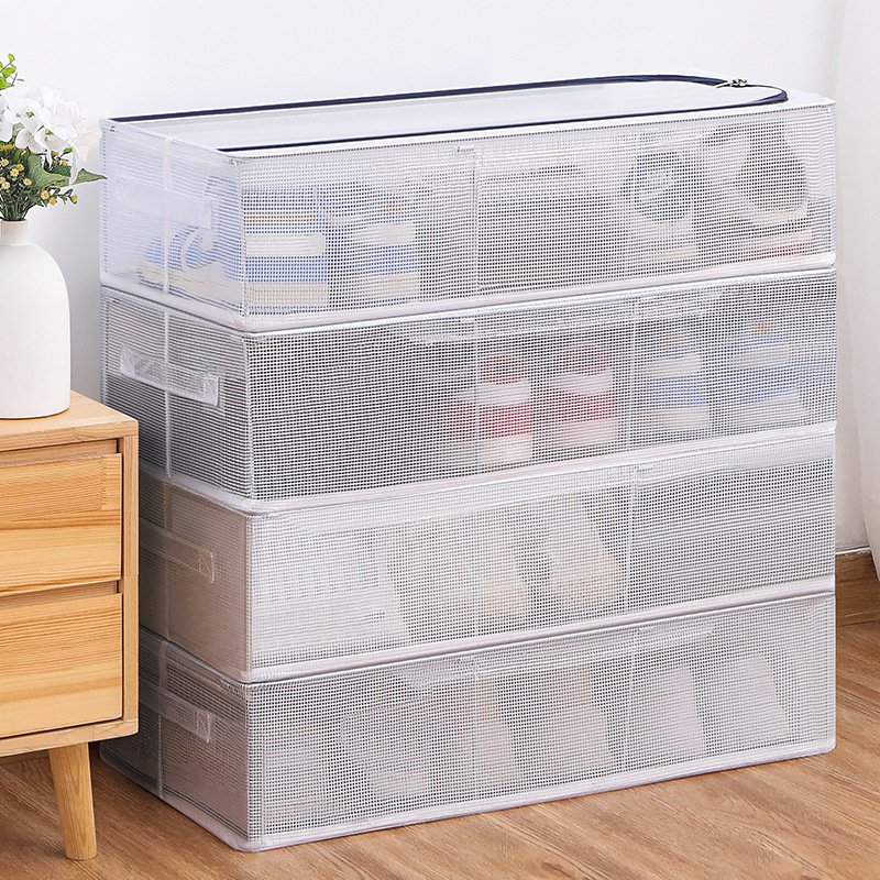 Waterproof PVC Closet Clothes Storage Folding Storage Box Shoe Organizer Boxes
