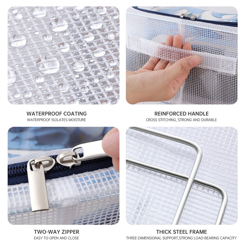 Waterproof PVC Closet Clothes Storage Folding Storage Box Shoe Organizer Boxes