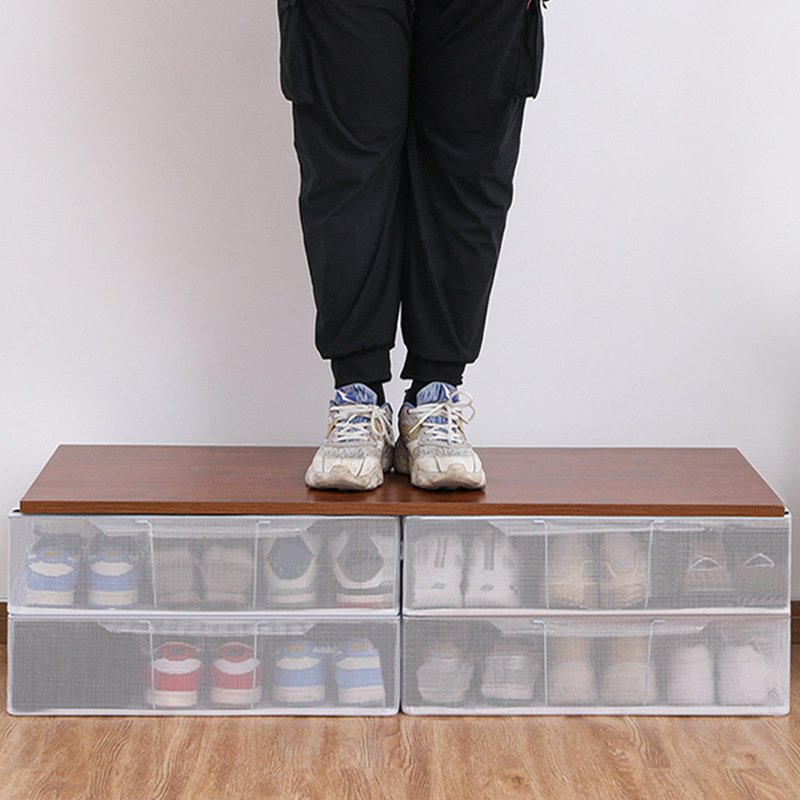 Waterproof PVC Closet Clothes Storage Folding Storage Box Shoe Organizer Boxes