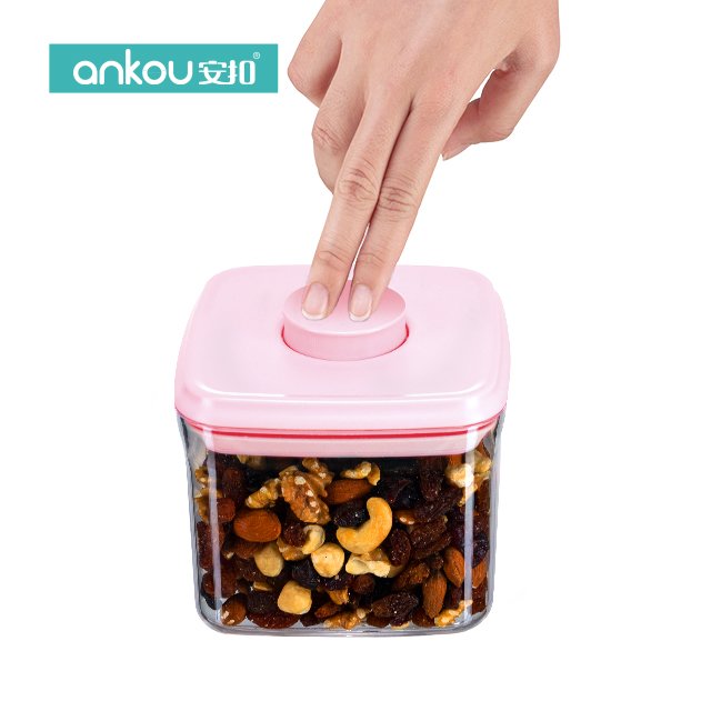 Hot Sales Sealed Cans Cereal Durable Transparent storage jars Clear Stackable Bpa-Free Pop Up Airtight food storage & container