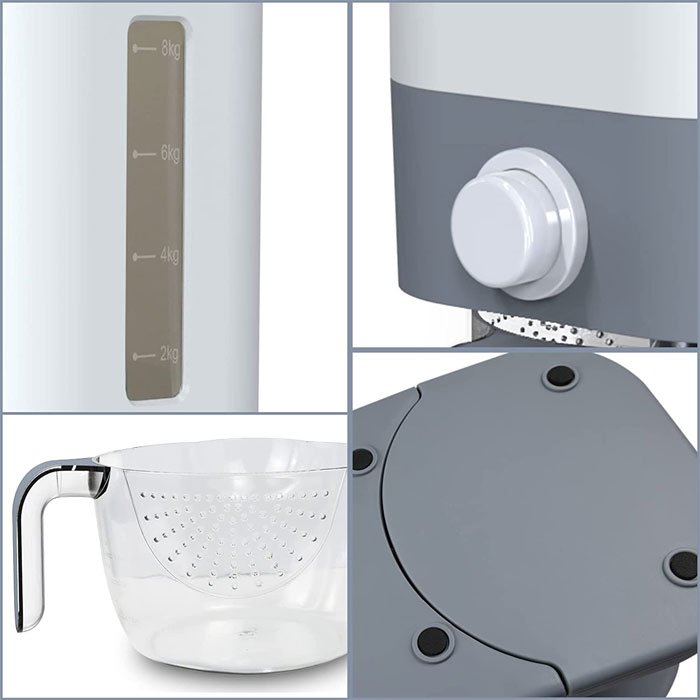 Hot Sale Grain Dispenser Cereal Food Storage Container Rice Dispenser Multifunction Home Kitchen Modern Things for Kitchen RSC