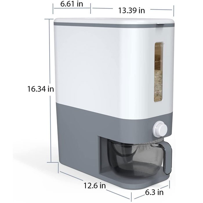 Hot Sale Grain Dispenser Cereal Food Storage Container Rice Dispenser Multifunction Home Kitchen Modern Things for Kitchen RSC