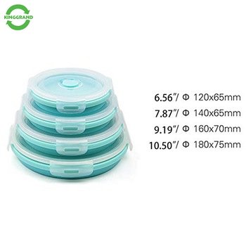 japanese recyclable food storage container silicone foldable lunch boxes food picks bento box for kids