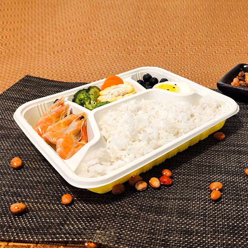 Box, Lunch Box Bento, Lunch Box Pp Plastic Disposable Storage Boxes & Bins Plastic Container CLASSIC Square Microwavable Hehe