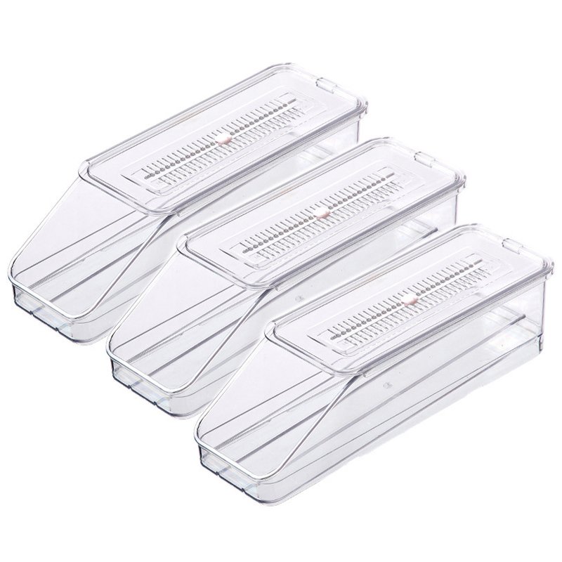 Automatic Rolling Egg Holder for Refrigerator Egg Storage Container Box Fridge Stackable Eggs Organizer Tray