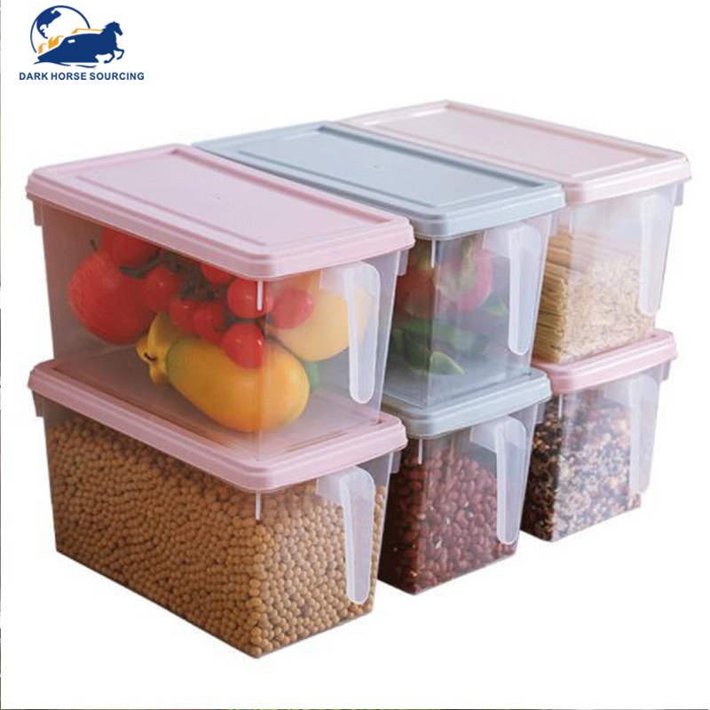 Handle refrigerator storage drawer egg box food freezer box kitchen fresh-keeping box