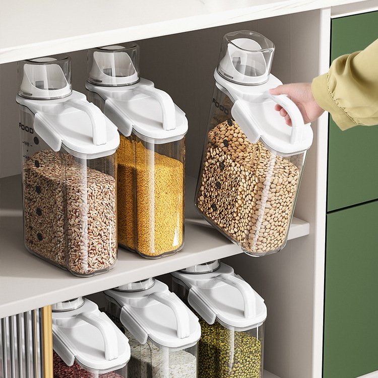 1.6L-2.8L Household Insect miscellaneous Proof Sealed Rice Storage Box Noodle Storage Container Food Grade Grain Jar