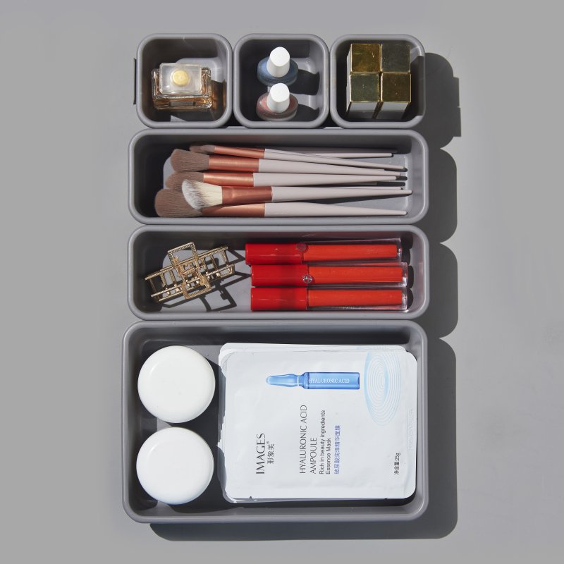 Kitchen Compartment Storage Box With Stretchable Kitchen Utensils Multi-Functional Sorting Box