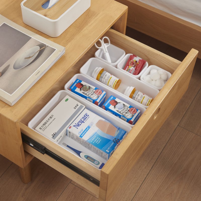 Kitchen Compartment Storage Box With Stretchable Kitchen Utensils Multi-Functional Sorting Box