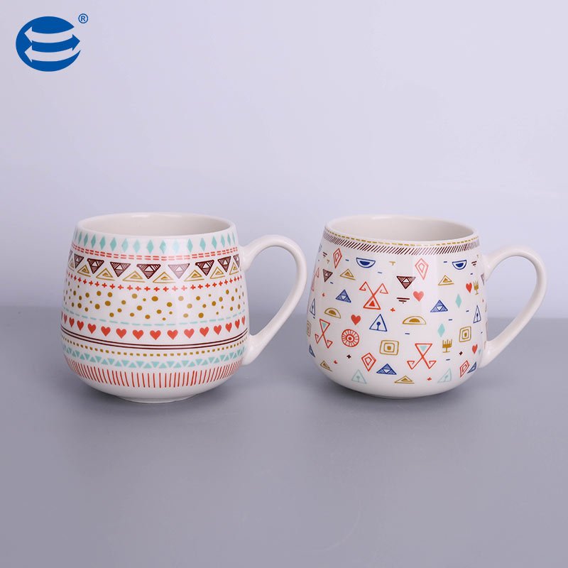 Wholesales custom nordic porcelain food storage containers with bamboo lid vintage pattern ceramic jar