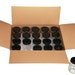 12 oz Glass Mason Jars with Silver/ Black Metal Lids in One Piece