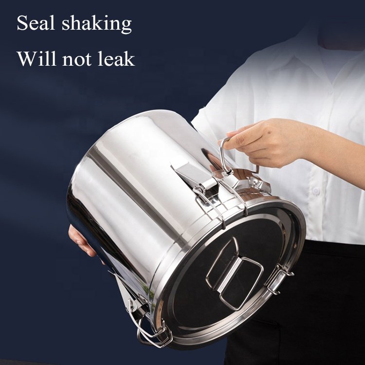 Larger Capacity Kitchenware Stainless Steel Canister Set Airtight Grain Rice Food Container Food Storage Box For Kitchen