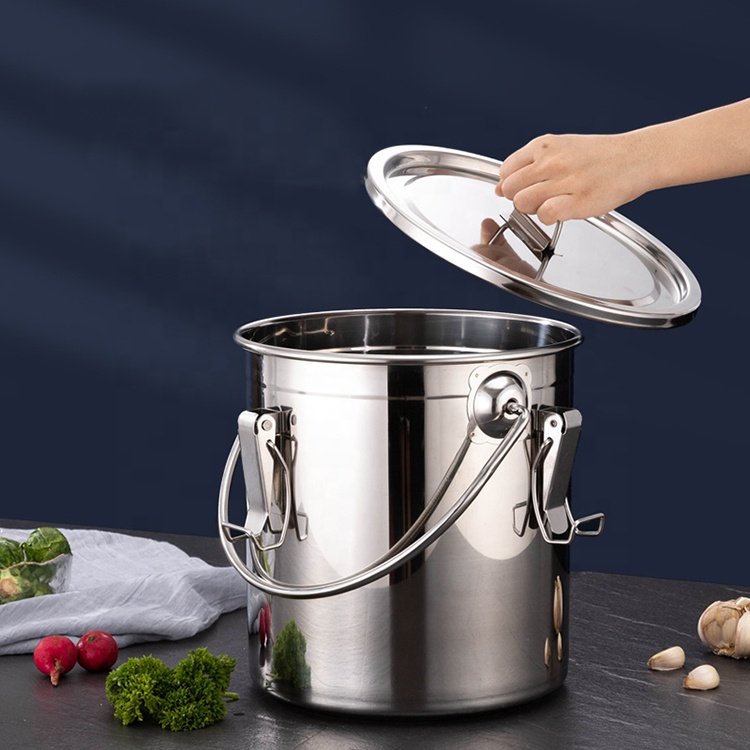 Larger Capacity Kitchenware Stainless Steel Canister Set Airtight Grain Rice Food Container Food Storage Box For Kitchen
