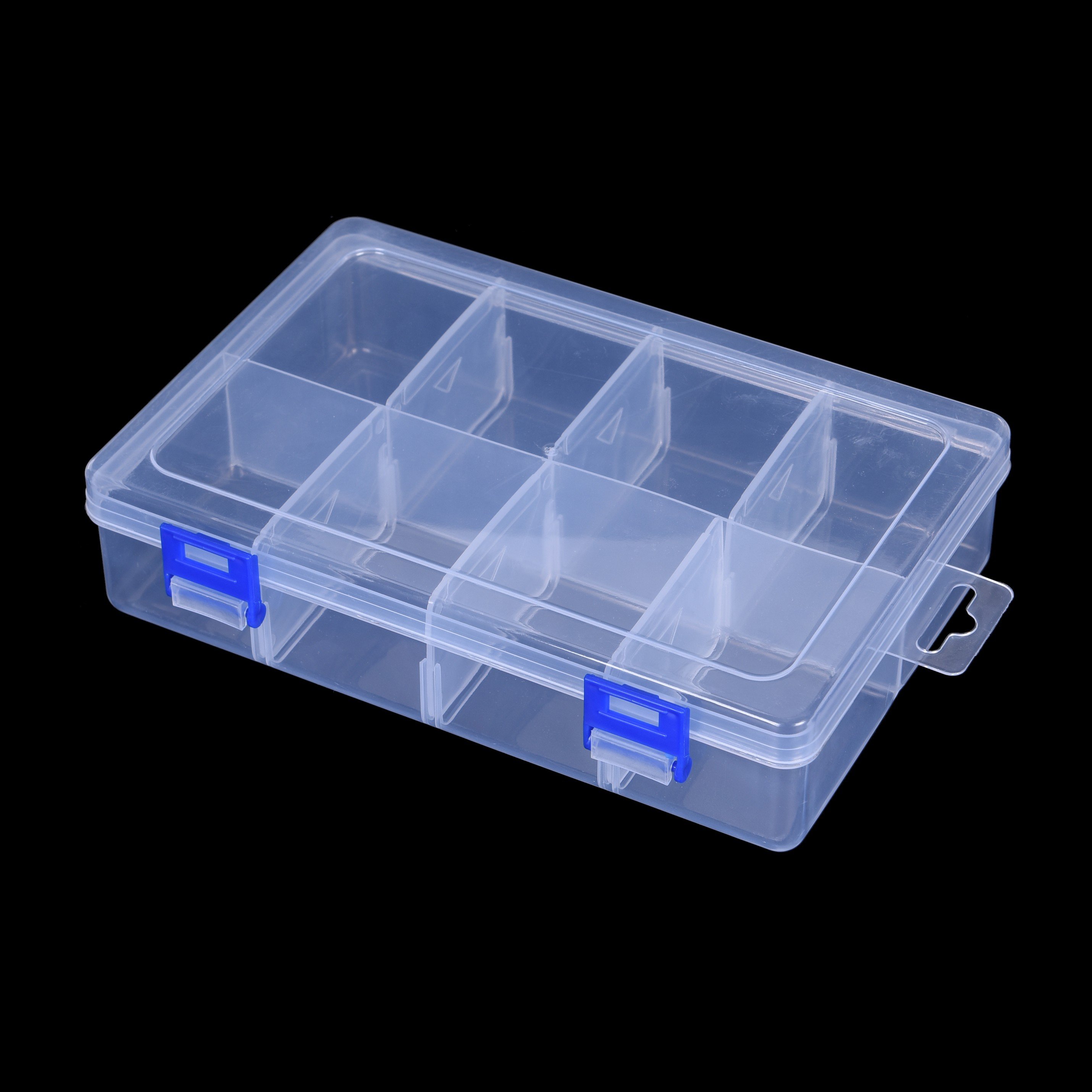 6 10 12 18 24 grids compartment tailoring material PP Plastic Storage Box With Hinged Lid