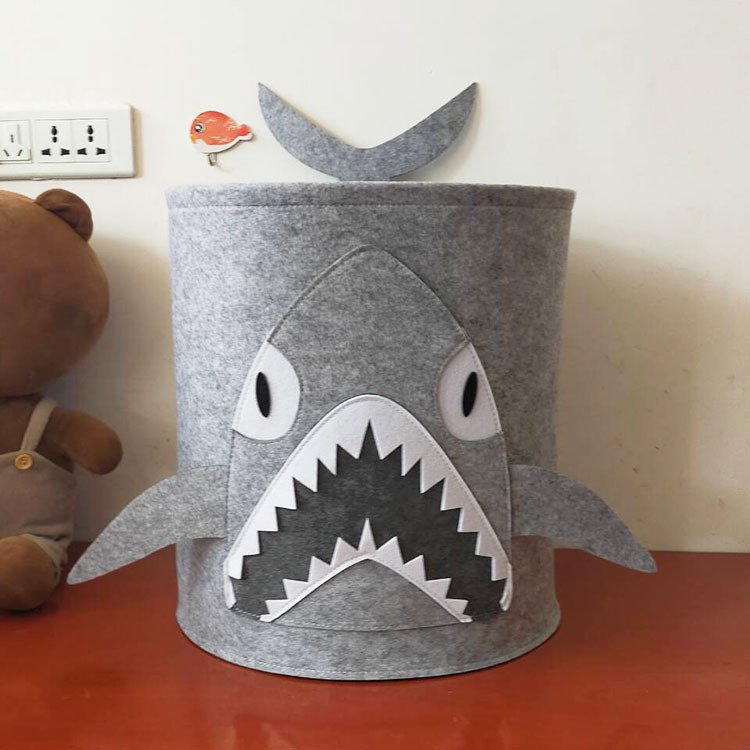 KUYUE Kids Room Decor Custom Cute Animal Design Felt Storage Bag Organizer for Kids Toys Loncheras Escolares Kids Foldable