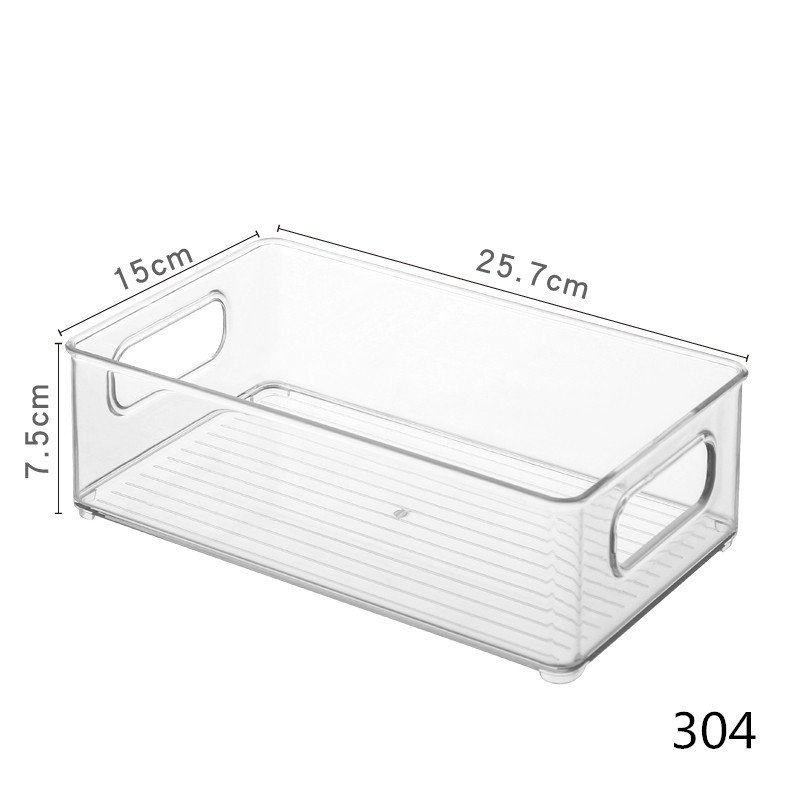 Plastic Transparent Refrigerator Stackable Storage Box Fruit And Vegetable Freezer Organizers Kitchen Clear Container