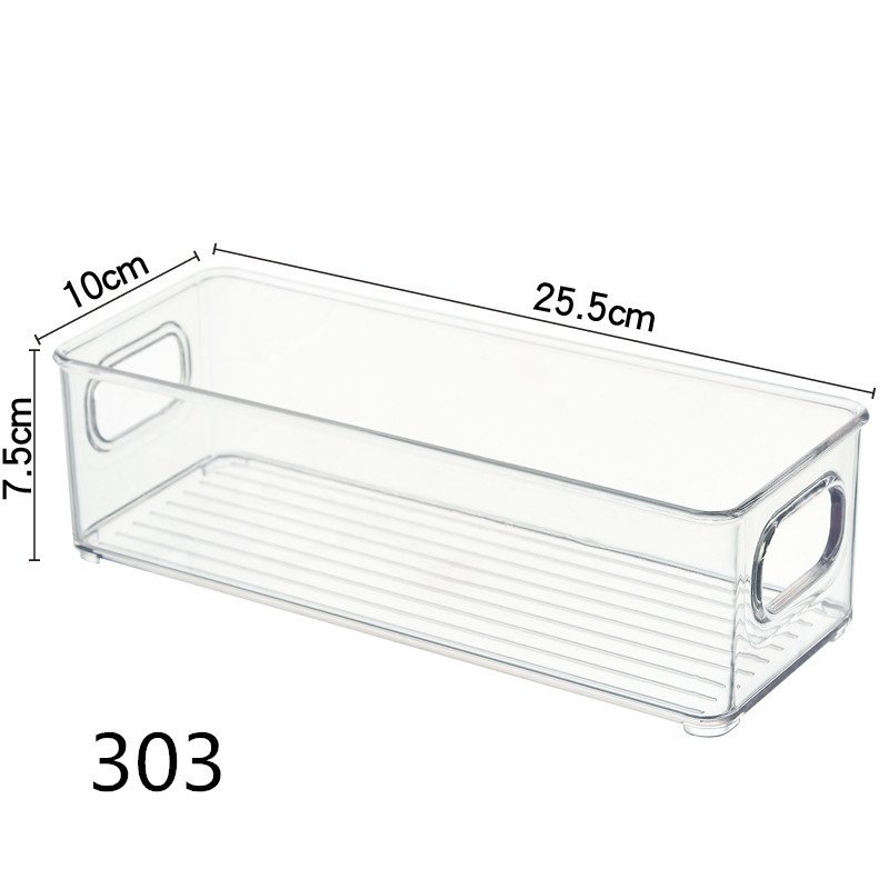 Plastic Transparent Refrigerator Stackable Storage Box Fruit And Vegetable Freezer Organizers Kitchen Clear Container
