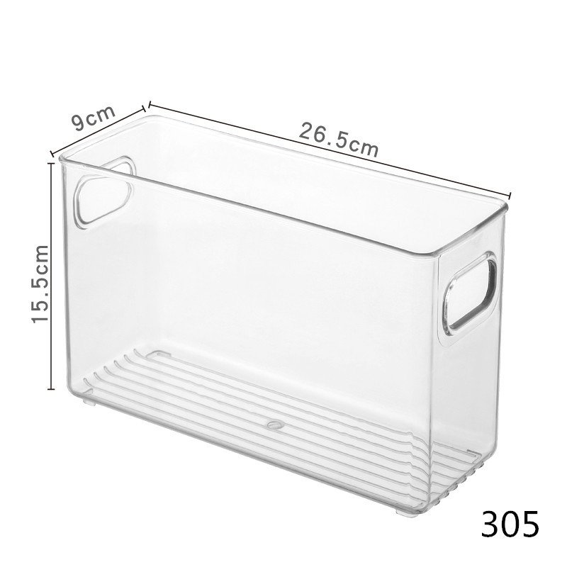 Plastic Transparent Refrigerator Stackable Storage Box Fruit And Vegetable Freezer Organizers Kitchen Clear Container